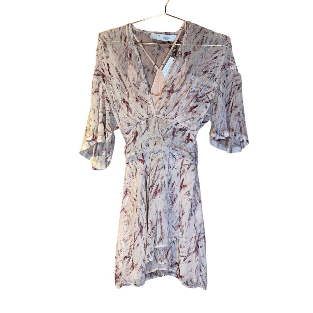 $735 IRO Paris Pinoi Pink 100% Silk Dress 34 / XS NWT